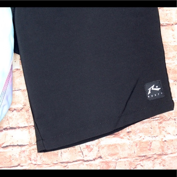 Rusty | Men’s Tie Dye Colorblock Swim Trunks - Picture 2 of 7